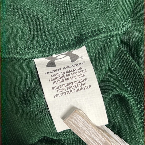 UNDER ARMOUR CSU GREEN AND WHITE MEDIUM SHIRT HEAT GEAR - Picture 5 of 5